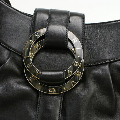 中古 ブルガリ ショルダーバッグ レディース ブランド BVLGARI チャンドラ ワンショルダー ブラック USDBV111253011