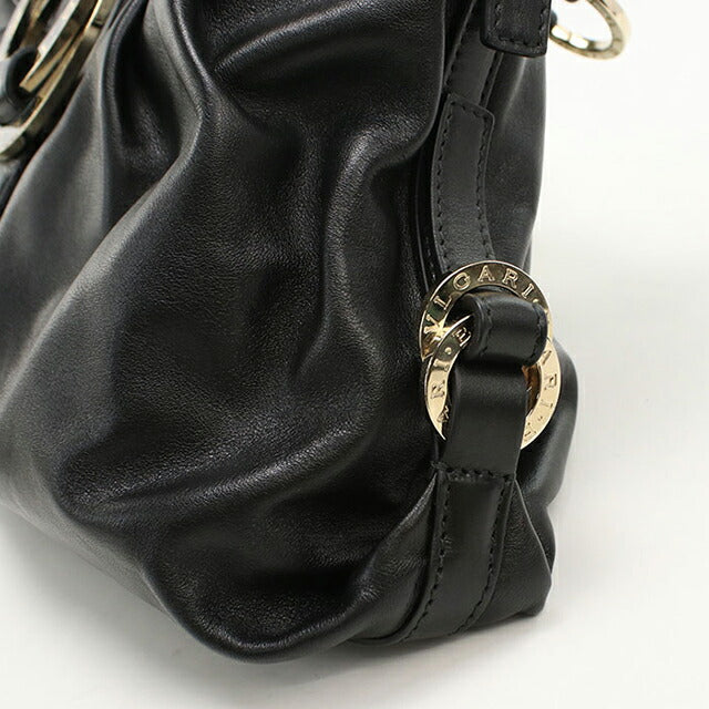 中古 ブルガリ ショルダーバッグ レディース ブランド BVLGARI チャンドラ ワンショルダー ブラック USDBV111253011