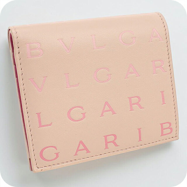 中古 ブルガリ 二つ折り財布 二折財布 コンパクト レディース ブランド BVLGARI インフィニートゥム コンパクトウォレット ピンク USDBV116615011
