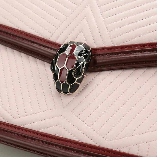 中古 ブルガリ ショルダーバッグ レディース ブランド BVLGARI セルペンティ フォーエバー チェーン ピンク USDBV118197011