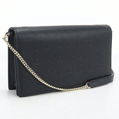 中古 ブルガリ チェーンウォレット レディース ブランド BVLGARI インフィニートゥム  291748 ブラック USDBV120054011