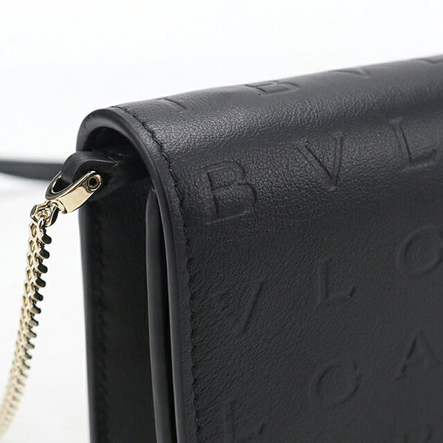 中古 ブルガリ チェーンウォレット レディース ブランド BVLGARI インフィニートゥム  291748 ブラック USDBV120054011