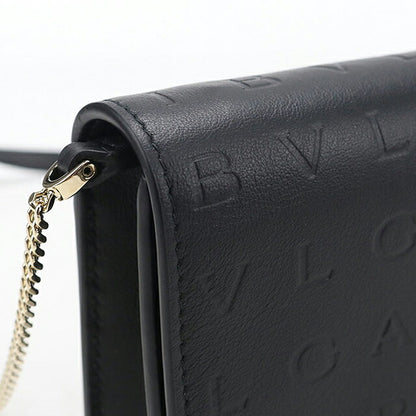 中古 ブルガリ チェーンウォレット レディース ブランド BVLGARI インフィニートゥム  291748 ブラック USDBV120054011