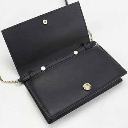 中古 ブルガリ チェーンウォレット レディース ブランド BVLGARI インフィニートゥム  291748 ブラック USDBV120054011