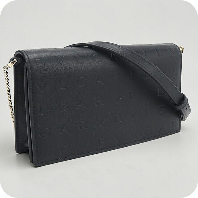 中古 ブルガリ チェーンウォレット レディース ブランド BVLGARI インフィニートゥム  291748 ブラック USDBV120054011