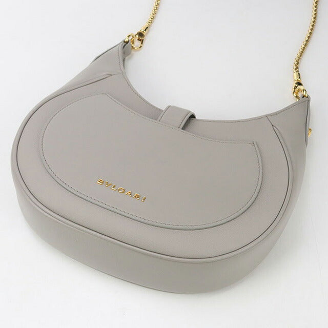 中古 ブルガリ ハンドバッグ レディース ブランド BVLGARI セルペンティ エリプス 2WAY レザー グレー バッグ USDBV96100011