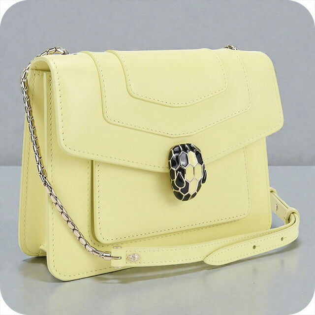 中古 ブルガリ 斜め掛け ショルダーバッグ レディース ブランド BVLGARI セルペンティ フォーエバー イエロー バッグ USDBV96953011