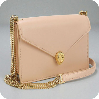 中古 ブルガリ ショルダーバッグ レディース ブランド BVLGARI セルペンティフォーエバー チェーン レザー ピンク バッグ USDBV97559011