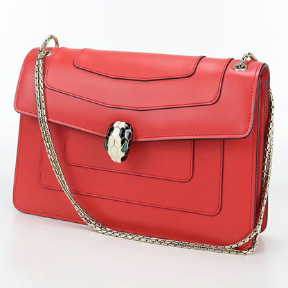 中古 ブルガリ ショルダーバッグ レディース ブランド BVLGARI セルペンティフォーエバー チェーン レッド バッグ USDBV97560011