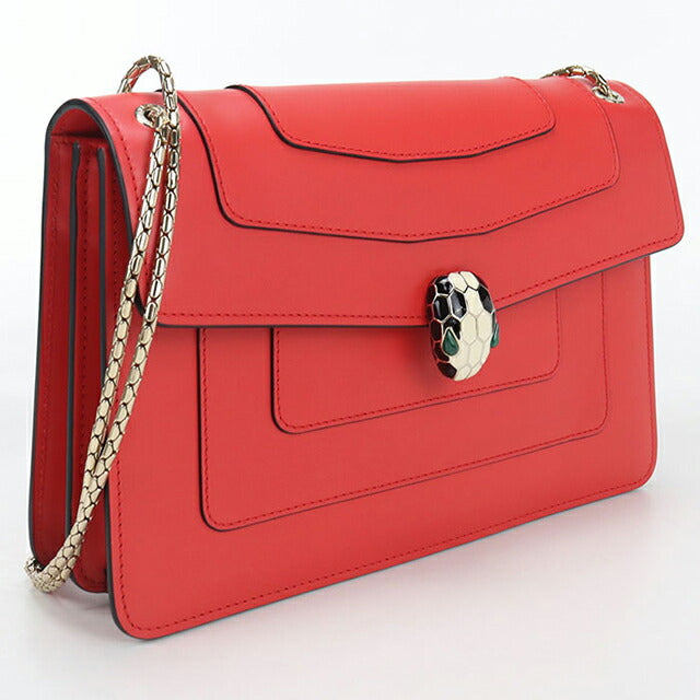 中古 ブルガリ ショルダーバッグ レディース ブランド BVLGARI セルペンティフォーエバー チェーン レッド バッグ USDBV97560011