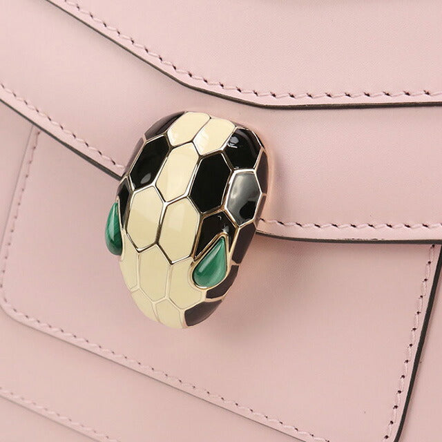 中古 ブルガリ 斜め掛け ショルダーバッグ レディース ブランド BVLGARI セルペンティフォーエバー レザー ピンク バッグ USDBV98325011