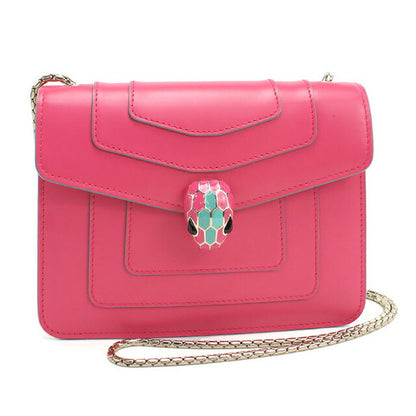 中古 ブルガリ ショルダーバッグ レディース ブランド BVLGARI セルペンティフォーエバー チェーンバッグ ピンク バッグ USDBV98915011