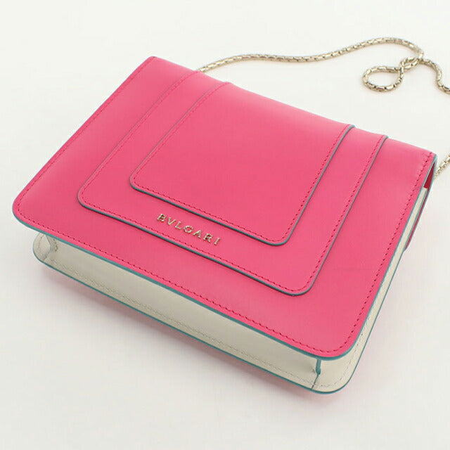 中古 ブルガリ ショルダーバッグ レディース ブランド BVLGARI セルペンティフォーエバー チェーンバッグ ピンク バッグ USDBV98915011