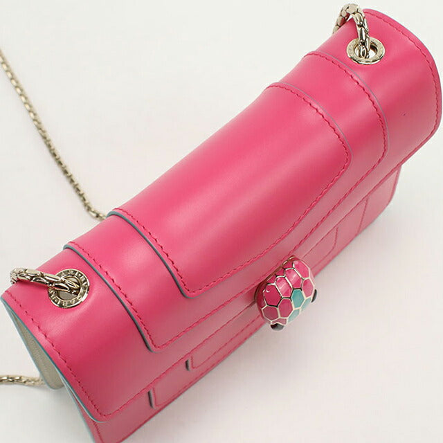 中古 ブルガリ ショルダーバッグ レディース ブランド BVLGARI セルペンティフォーエバー チェーンバッグ ピンク バッグ USDBV98915011
