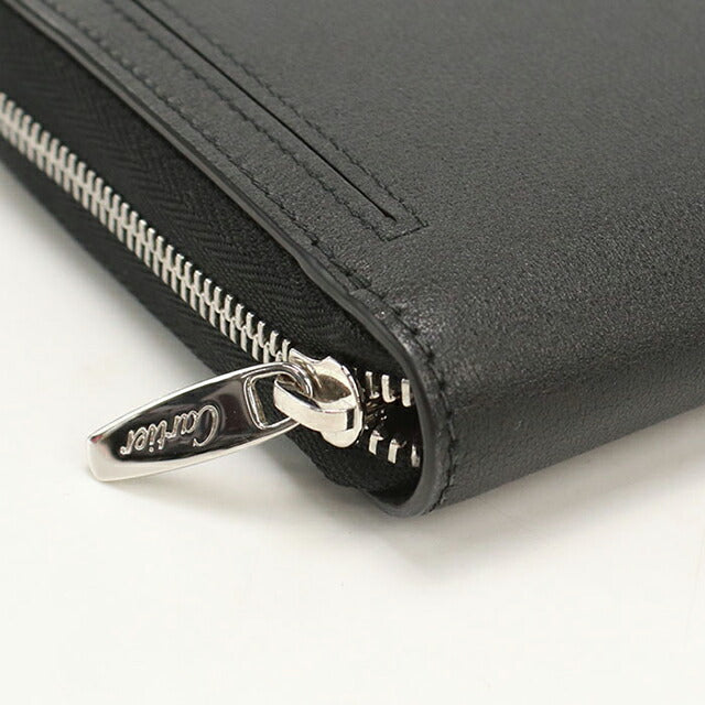 中古 カルティエ 長財布ラウンドファスナー レディース ブランド Cartier マスト ジップ インターナショナルウォレット L3001489 ブラック USDCA115578011