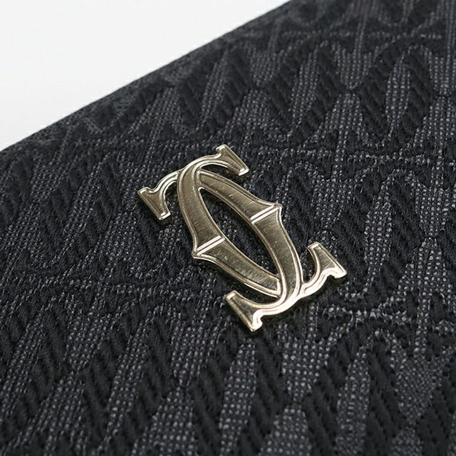 中古 カルティエ 長財布ラウンドファスナー レディース ブランド Cartier C ドゥ カルティエ ジップ インターナショナルウォレット L3002428 USDCA115692011