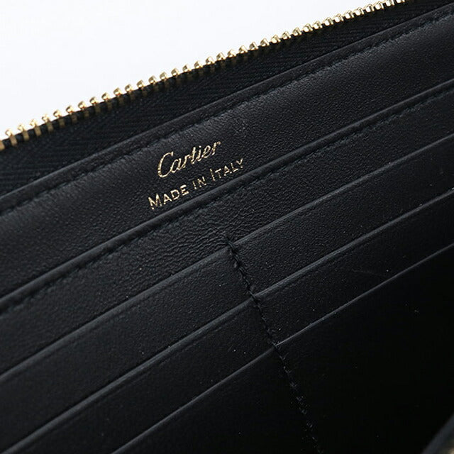 中古 カルティエ 長財布ラウンドファスナー レディース ブランド Cartier C ドゥ カルティエ ジップ インターナショナルウォレット L3002428 USDCA115692011