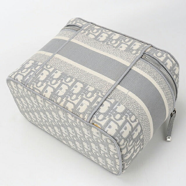 二手 Dior 化妆包 女士品牌 Dior Dior 旅行化妆包 灰色包 USDCD100269011