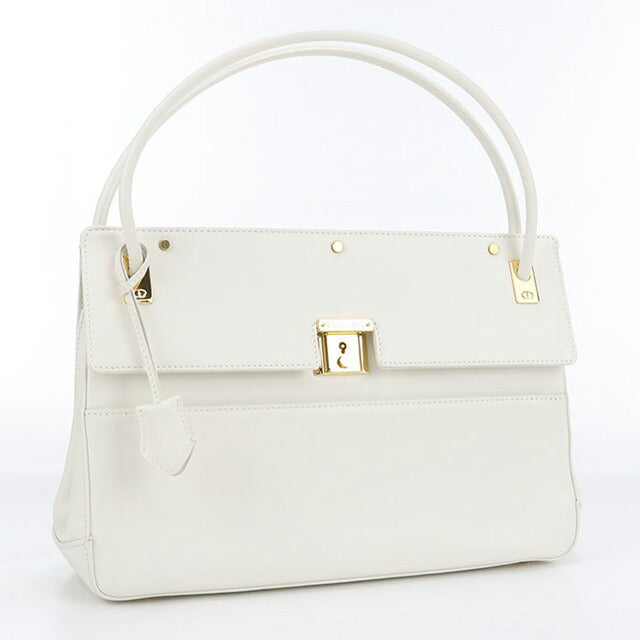 Used Dior handbag ladies brand Dior leather white bag USDCD100270011