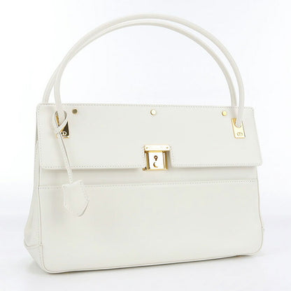 Used Dior handbag ladies brand Dior leather white bag USDCD100270011