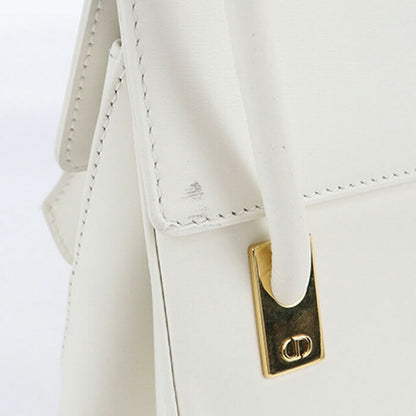 Used Dior handbag ladies brand Dior leather white bag USDCD100270011