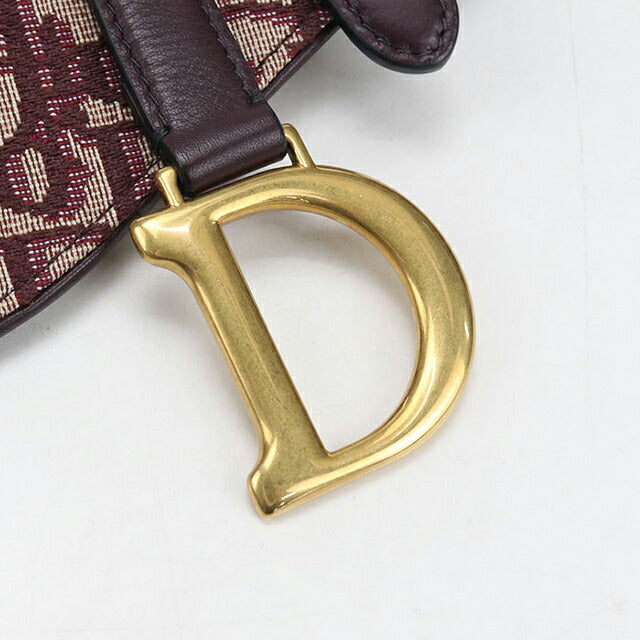 中古 ディオール ボディバッグ レディース ブランド Dior サドル ベルトバッグ ワインレッド バッグ USDCD100272011
