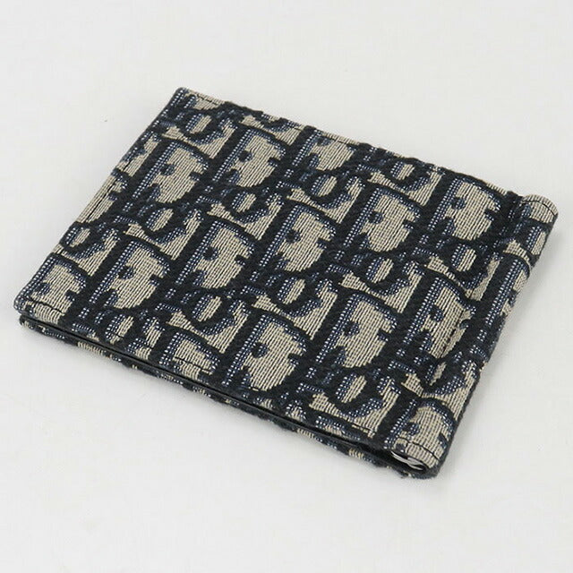 中古 ディオール 二折財布 メンズ ブランド Dior マネークリップ付き