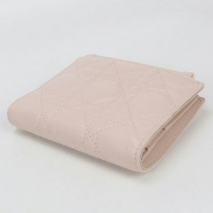中古 ディオール 二つ折り財布 レディース ブランド Dior ディオール ジョリー Dahlia レザー S3113UNJB ピンク 財布 USDCD100966011