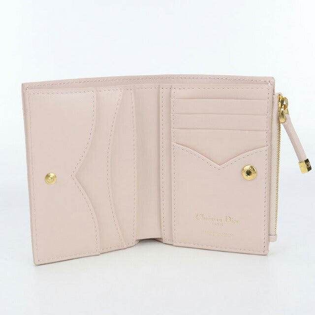 中古 ディオール 二つ折り財布 レディース ブランド Dior ディオール ジョリー Dahlia レザー S3113UNJB ピンク 財布 USDCD100966011