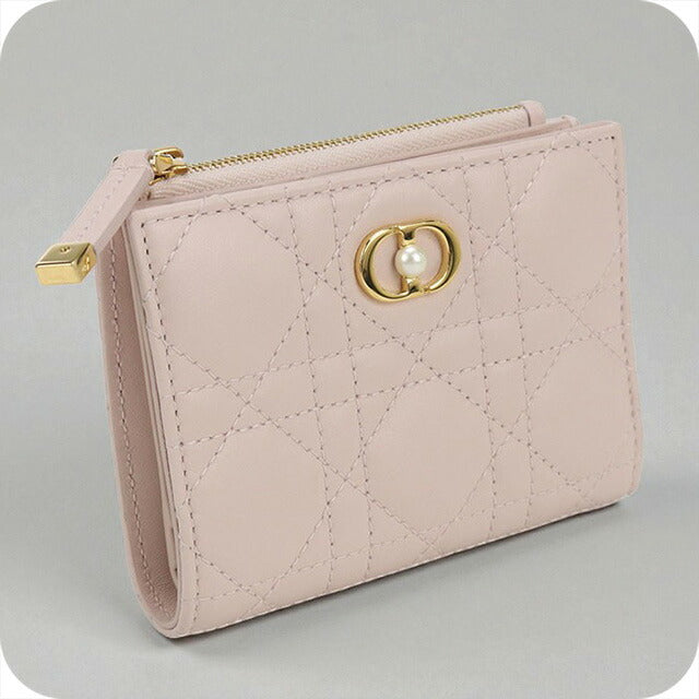 中古 ディオール 二つ折り財布 レディース ブランド Dior ディオール ジョリー Dahlia レザー S3113UNJB ピンク 財布 USDCD100966011