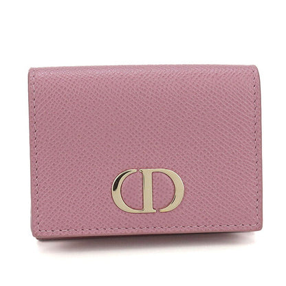 中古 ディオール 三つ折り財布 レディース ブランド Dior 30 モンテーニュ レザー ピンク 財布 USDCD101189011