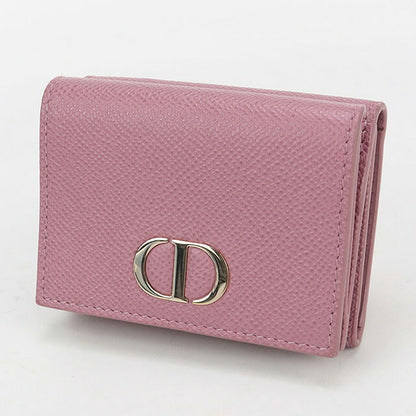 中古 ディオール 三つ折り財布 レディース ブランド Dior 30 モンテーニュ レザー ピンク 財布 USDCD101189011