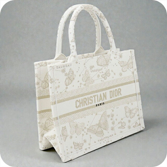 二手 Dior 手提包 女士品牌 Dior 书本手提包 小号 M1265 白色包 USDCD101276011