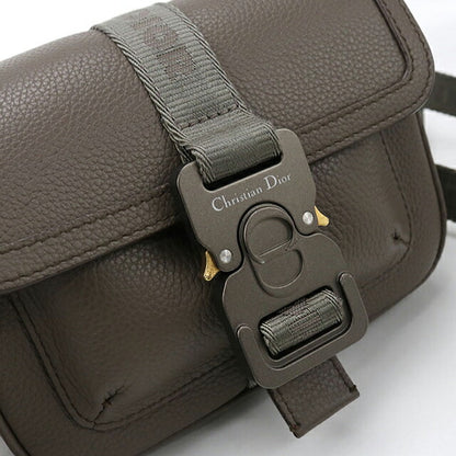 二手 Dior 单肩包 中性品牌 Dior Hit the Road 皮革卡其色包 USDCD101476011