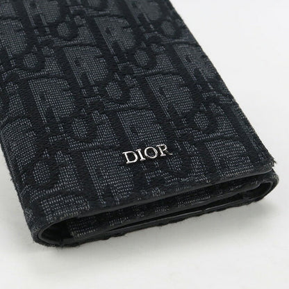中古 ディオール 三つ折り財布 メンズ ブランド Dior ディオール オブリーク 2ESBH081YSE ブラック 財布 USDCD101545011