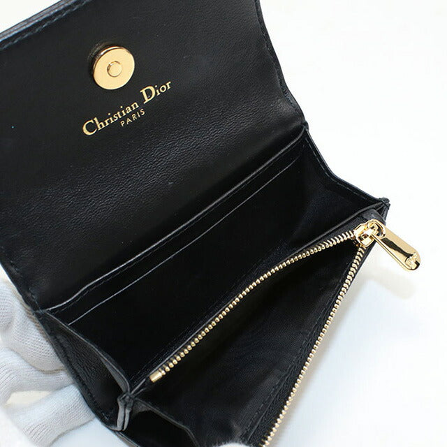 二手 Dior 零钱包 女士品牌 Dior Dior Jolie Glycine 钱包 S3102UNJB_M900 黑色钱包 USDCD101861011