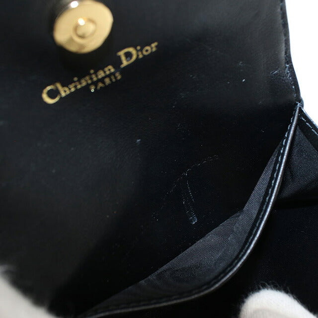 二手 Dior 零钱包 女士品牌 Dior Dior Jolie Glycine 钱包 S3102UNJB_M900 黑色钱包 USDCD101861011