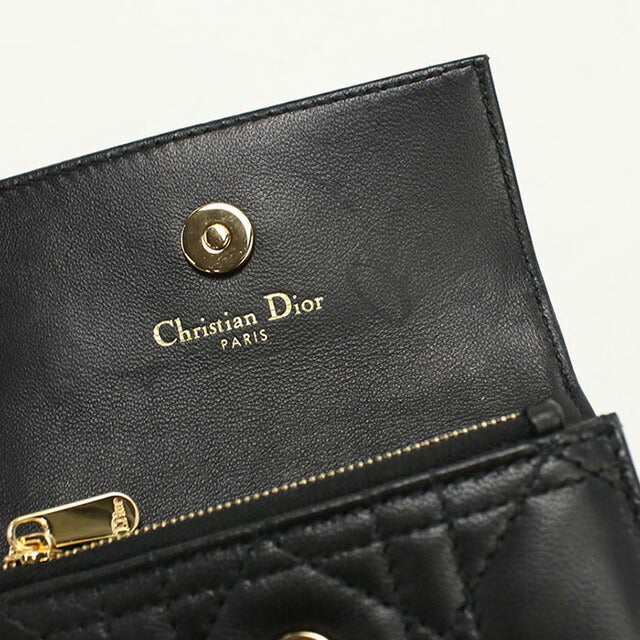 二手 Dior 零钱包 女士品牌 Dior Dior Jolie Glycine 钱包 S3102UNJB_M900 黑色钱包 USDCD101861011