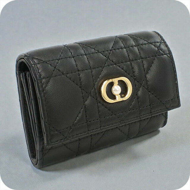 二手 Dior 零钱包 女士品牌 Dior Dior Jolie Glycine 钱包 S3102UNJB_M900 黑色钱包 USDCD101861011