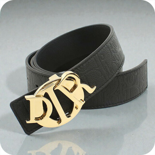 中古 ディオール ベルト メンズ ブランド Dior ディオール グラビティ Dior Charm ベルト ブラック 小物 USDCD101891011