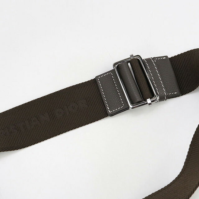 中古 ディオール ボディバッグ メンズ ブランド Dior サドル グレー
