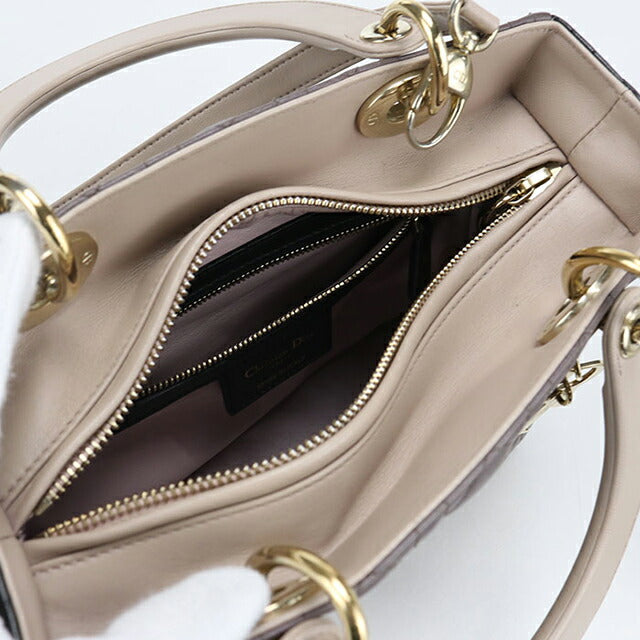 中古 ディオール トートバッグ レディース ブランド Dior レディディオール バッグ ミディアム 2WAY M0565ONGE パープル バッグ USDCD102126011