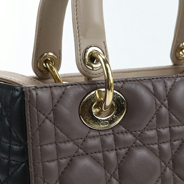 中古 ディオール トートバッグ レディース ブランド Dior レディディオール バッグ ミディアム 2WAY M0565ONGE パープル バッグ USDCD102126011