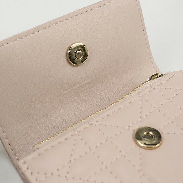 中古 ディオール 二つ折り財布 レディース ブランド Dior My Dior Glycine ウォレット S0966ONMJ ピンク 財布 USDCD102542011