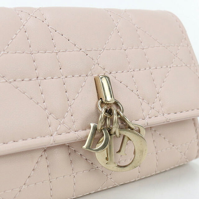 中古 ディオール 二つ折り財布 レディース ブランド Dior My Dior Glycine ウォレット S0966ONMJ ピンク 財布 USDCD102542011
