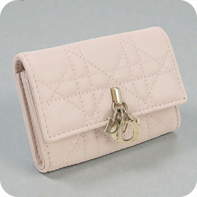中古 ディオール 二つ折り財布 レディース ブランド Dior My Dior Glycine ウォレット S0966ONMJ ピンク 財布 USDCD102542011