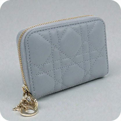 中古 ディオール 小銭入れ レディース ブランド Dior レディディオール コインケース レザー ブルー 財布 USDCD102544011