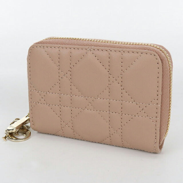 中古 ディオール 小銭入れ レディース ブランド Dior レディディオール ジップコインケース スモール レザー S0985ONMJ ピンク 財布 USDCD102804011
