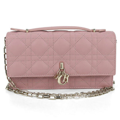 二手 Dior 斜挎单肩包 女士品牌 Dior My Dior 2WAY 迷你包 粉色包 USDCD103544011