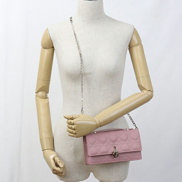 二手 Dior 斜挎单肩包 女士品牌 Dior My Dior 2WAY 迷你包 粉色包 USDCD103544011